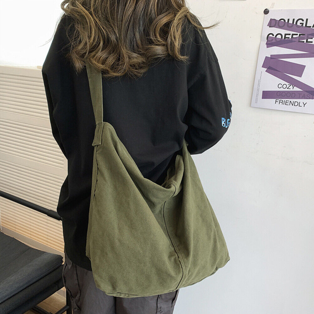 Women's Canvas Shoulder Bag – Casual Everyday Shoulder Bag – Noa