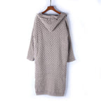 Women's Oversized Winter Cardigan – Hooded Long Sleeve Cozy Cardigan