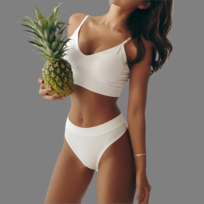 Women's Matching Bra & Brief Set – Classic Two-Piece Underwear Set