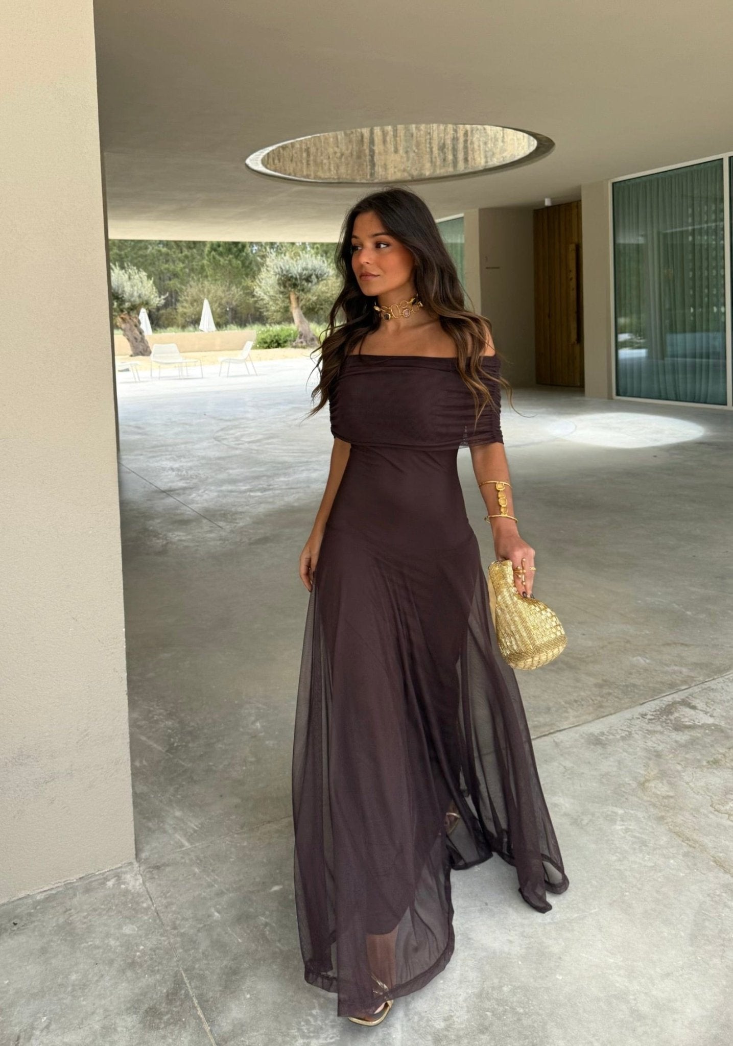 Women's A-Line Maxi Dress – Sleeveless Zip Back Formal Occasion Dress