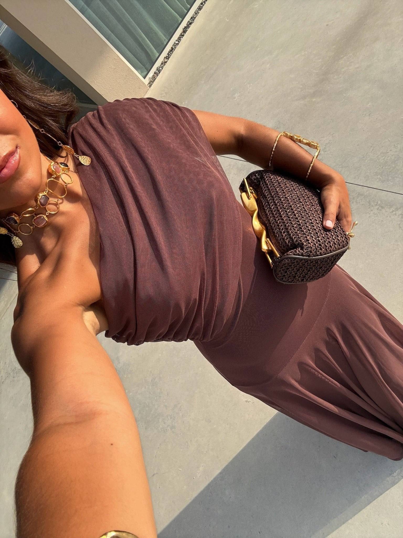Women's A-Line Maxi Dress – Sleeveless Zip Back Formal Occasion Dress