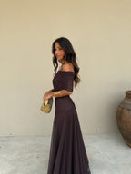 Women's A-Line Maxi Dress – Sleeveless Zip Back Formal Occasion Dress