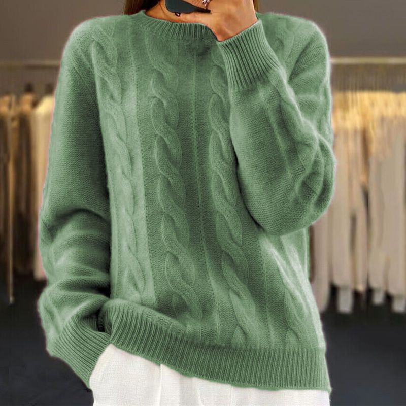 Women's Knit Sweater – Classic Winter Sweater – Bridget