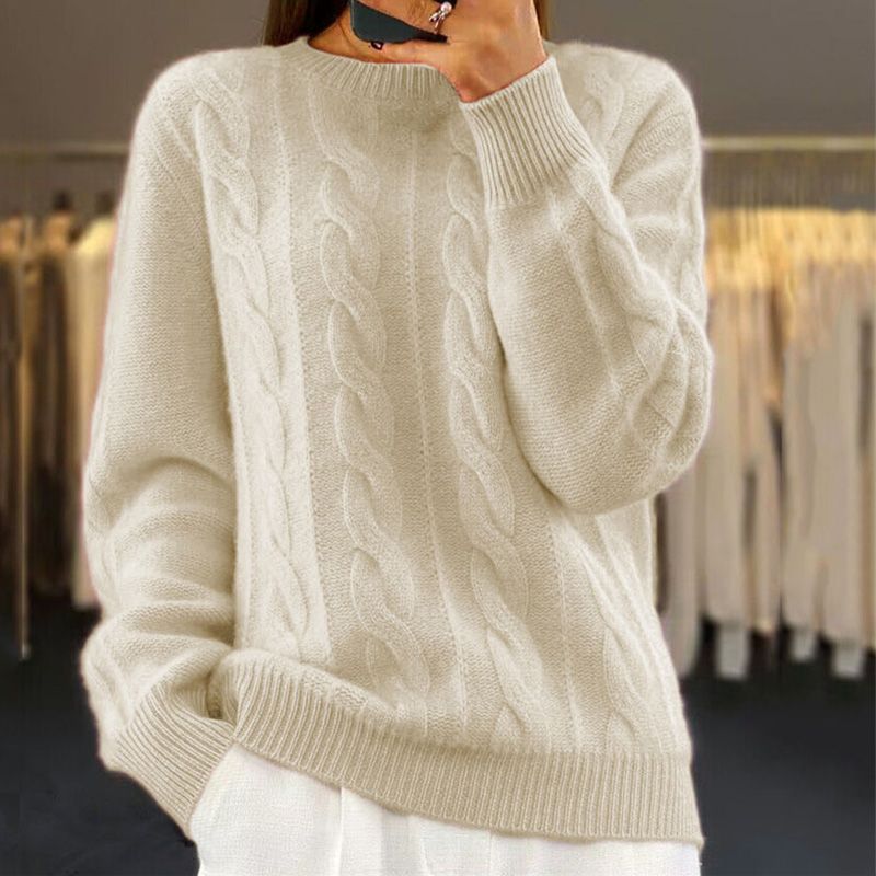 Women's Knit Sweater – Classic Winter Sweater – Bridget