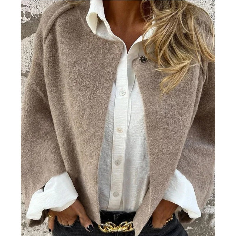 Women's Short Transitional Jacket – Cropped Tailored Collar Jacket