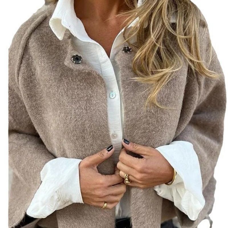 Women's Short Transitional Jacket – Cropped Tailored Collar Jacket