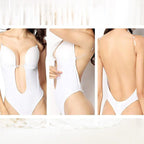 Women's Seamless Low Back Bodysuit – Supportive Shaping Bodysuit