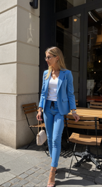 Women's Office Blazer Set – Tailored Two-Piece Set – Peyton