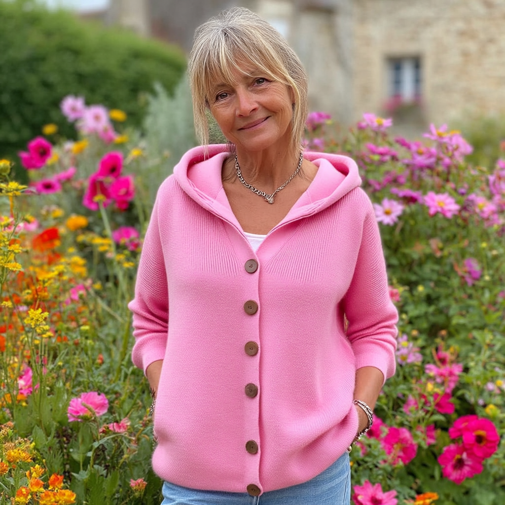 Women's Hooded Sweater Cardigan – Button Knit Jacket