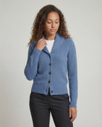 Women's Collared Knit Cardigan – Lapel Neck Button Front Cardigan