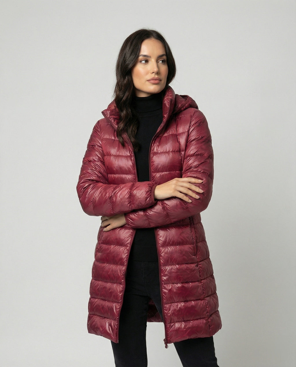 Women's Packable Hooded Puffer Jacket – Ultralight Transitional Jacket