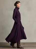 Women's High Neck Maxi Dress – Knit Sweater Dress