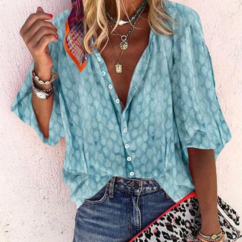 Women's Elegant Summer Blouse – Vacation Blouse