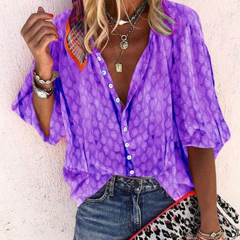 Women's Elegant Summer Blouse – Vacation Blouse