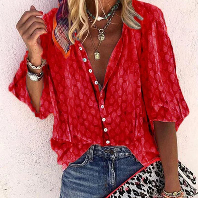 Women's Elegant Summer Blouse – Vacation Blouse