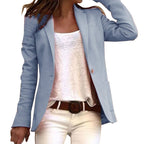 Women's Button Blazer – Tailored Slim Fit Blazer – Kennedy