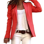 Women's Button Blazer – Tailored Slim Fit Blazer – Kennedy