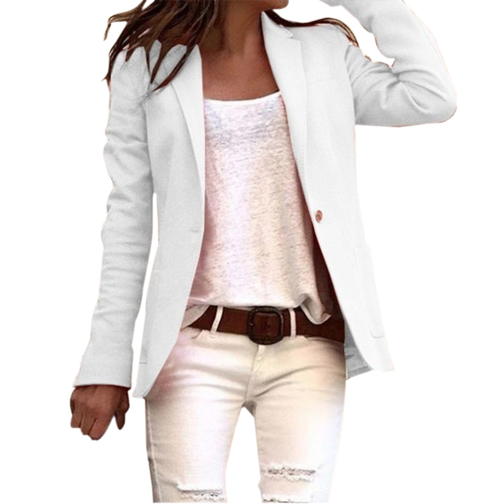 Women's Button Blazer – Tailored Slim Fit Blazer – Kennedy