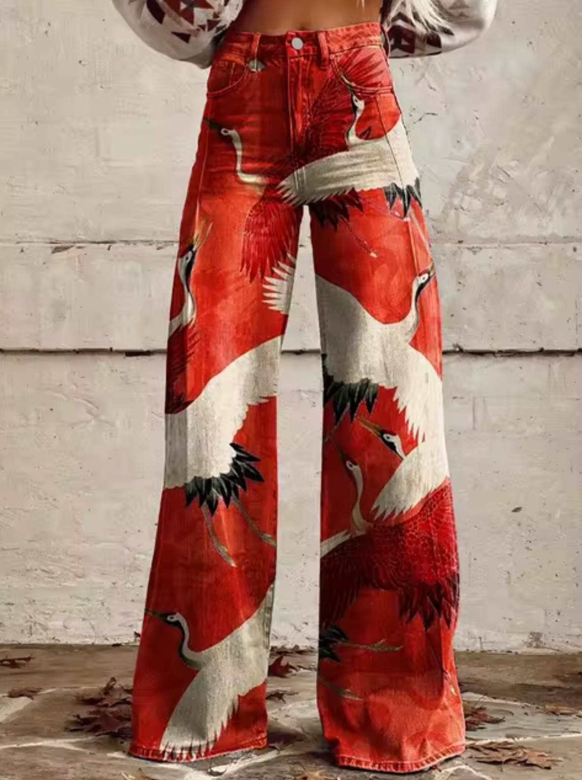 Women's Printed Palazzo Pants – High Waist Resort Pants