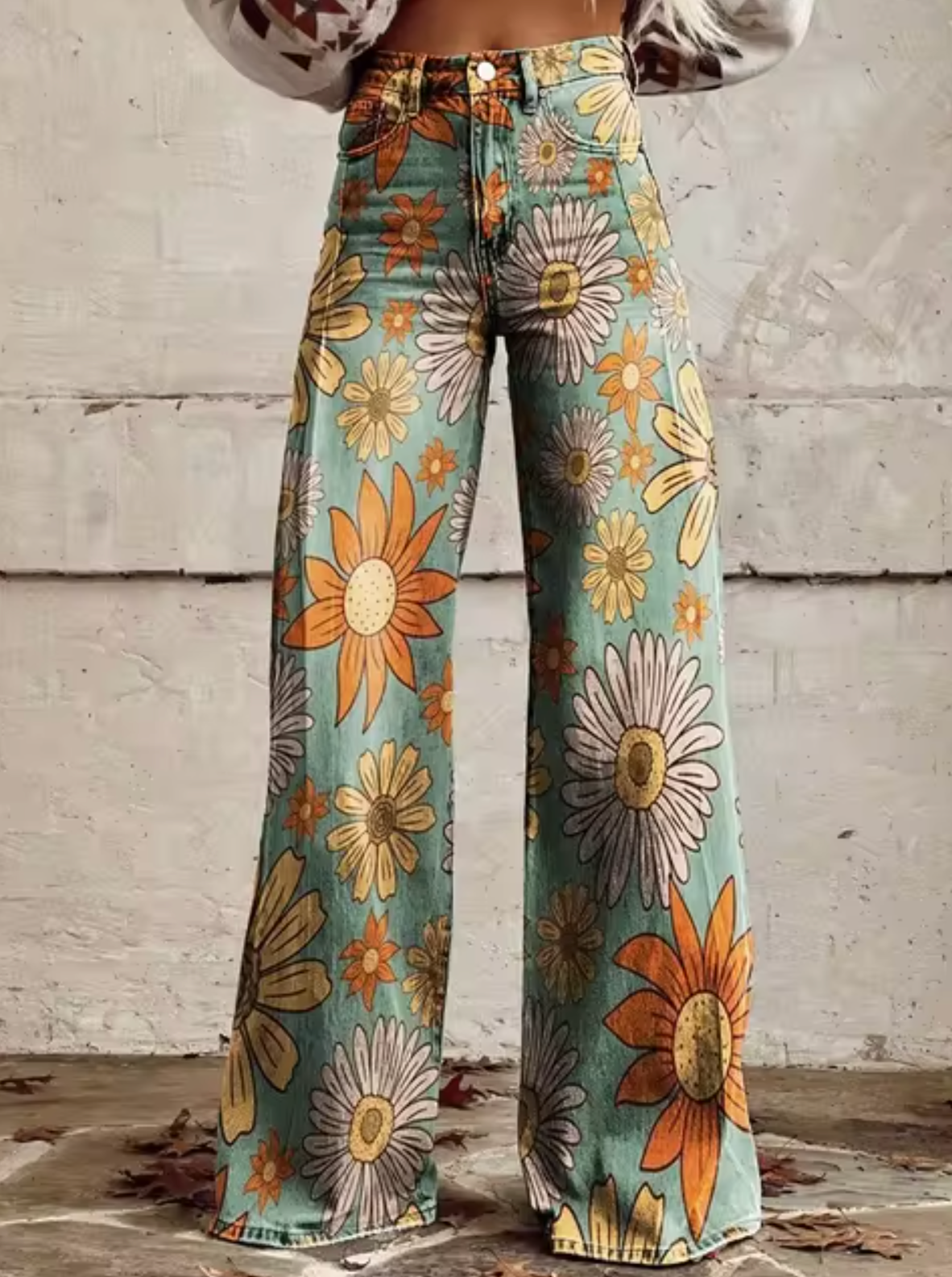 Women's Printed Palazzo Pants – High Waist Resort Pants