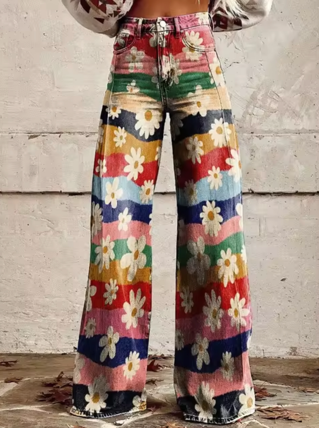 Women's Printed Palazzo Pants – High Waist Resort Pants