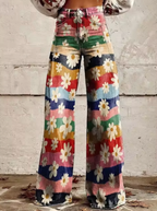 Women's Printed Palazzo Pants – High Waist Resort Pants