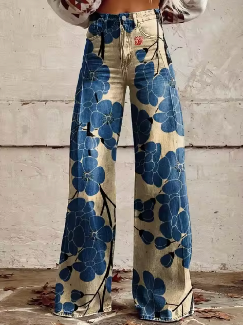 Women's Printed Palazzo Pants – High Waist Resort Pants