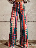Women's Printed Palazzo Pants – High Waist Resort Pants