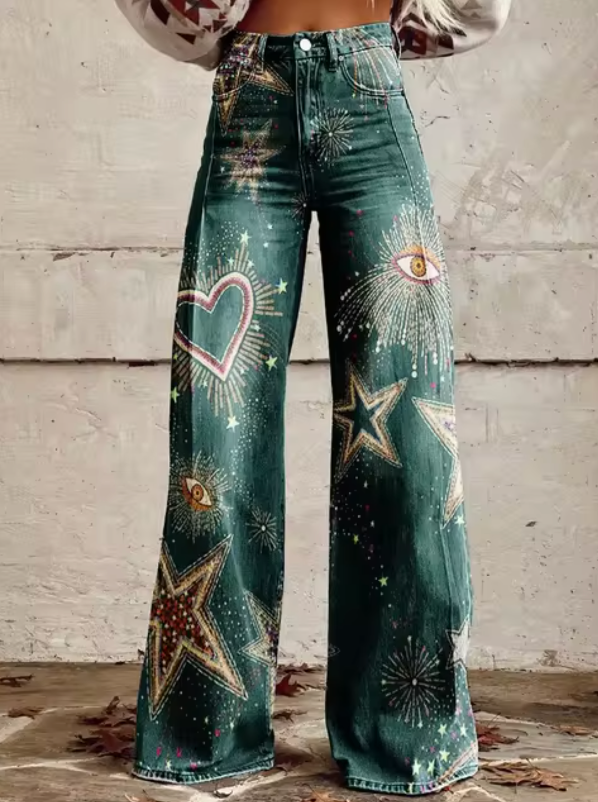 Women's Printed Palazzo Pants – High Waist Resort Pants