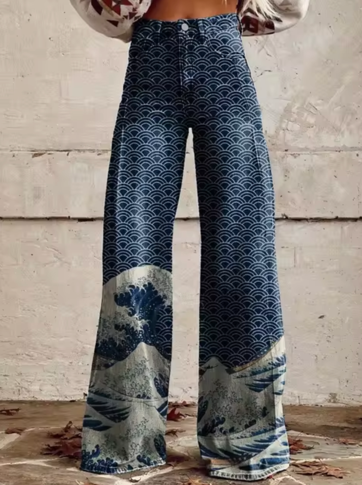 Women's Printed Palazzo Pants – High Waist Resort Pants