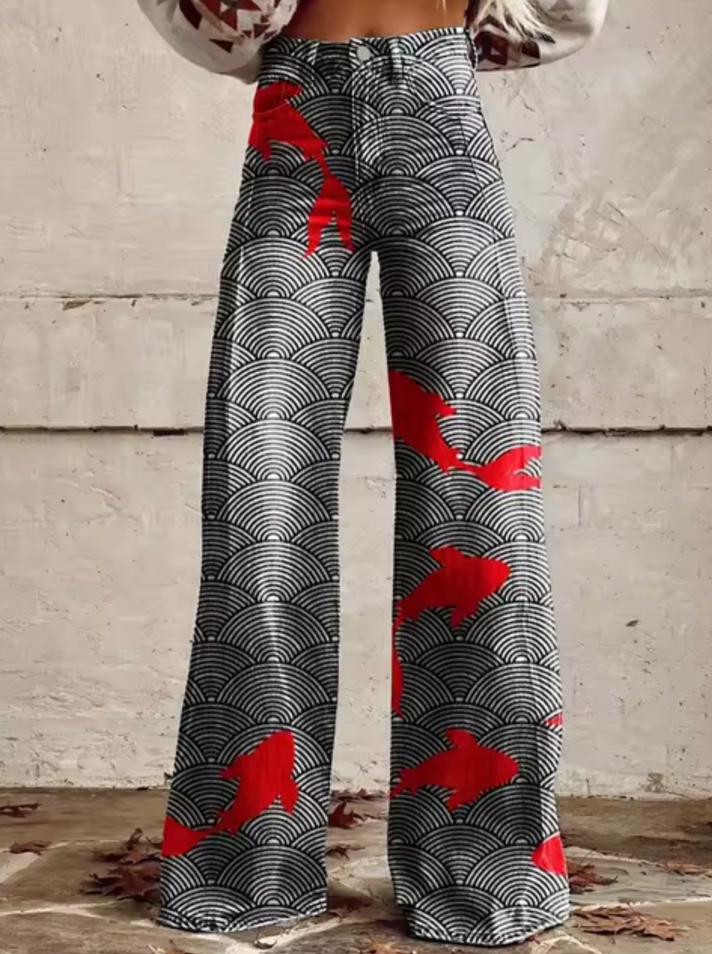 Women's Printed Palazzo Pants – High Waist Resort Pants