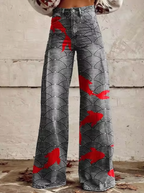 Women's Printed Palazzo Pants – High Waist Resort Pants