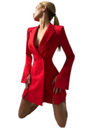 Women's Fitted Tailored Dress – Structured Day-to-Evening Occasion Dress