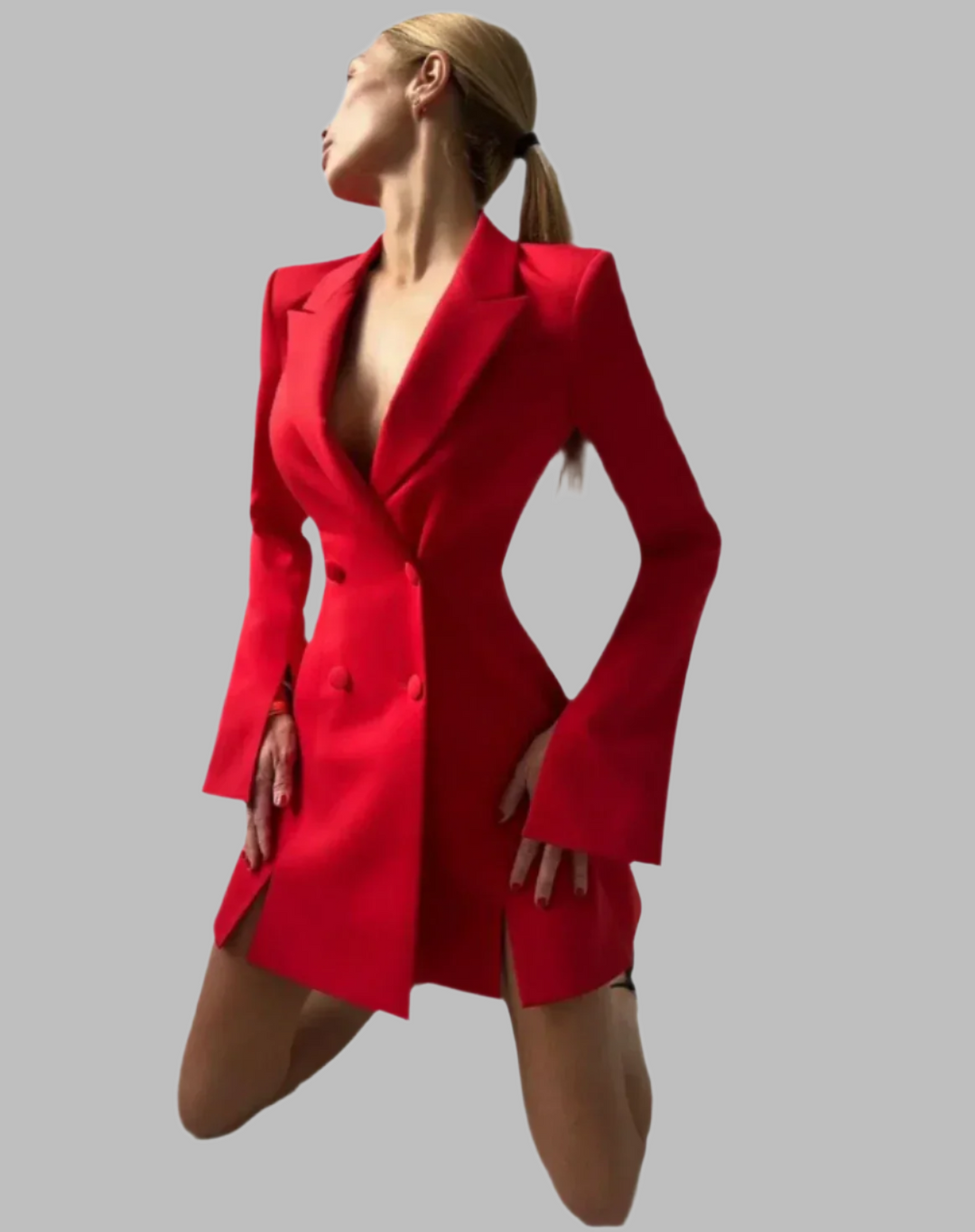 Women's Fitted Tailored Dress – Structured Day-to-Evening Occasion Dress