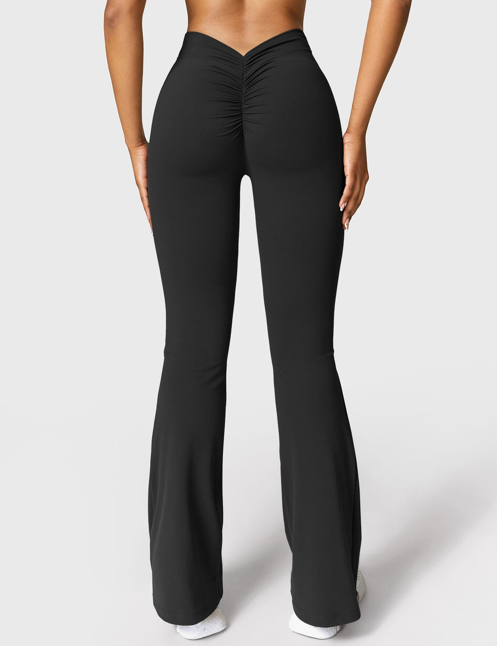 Women's High Waist Scrunch Leggings – Flared Seamless Yoga Leggings