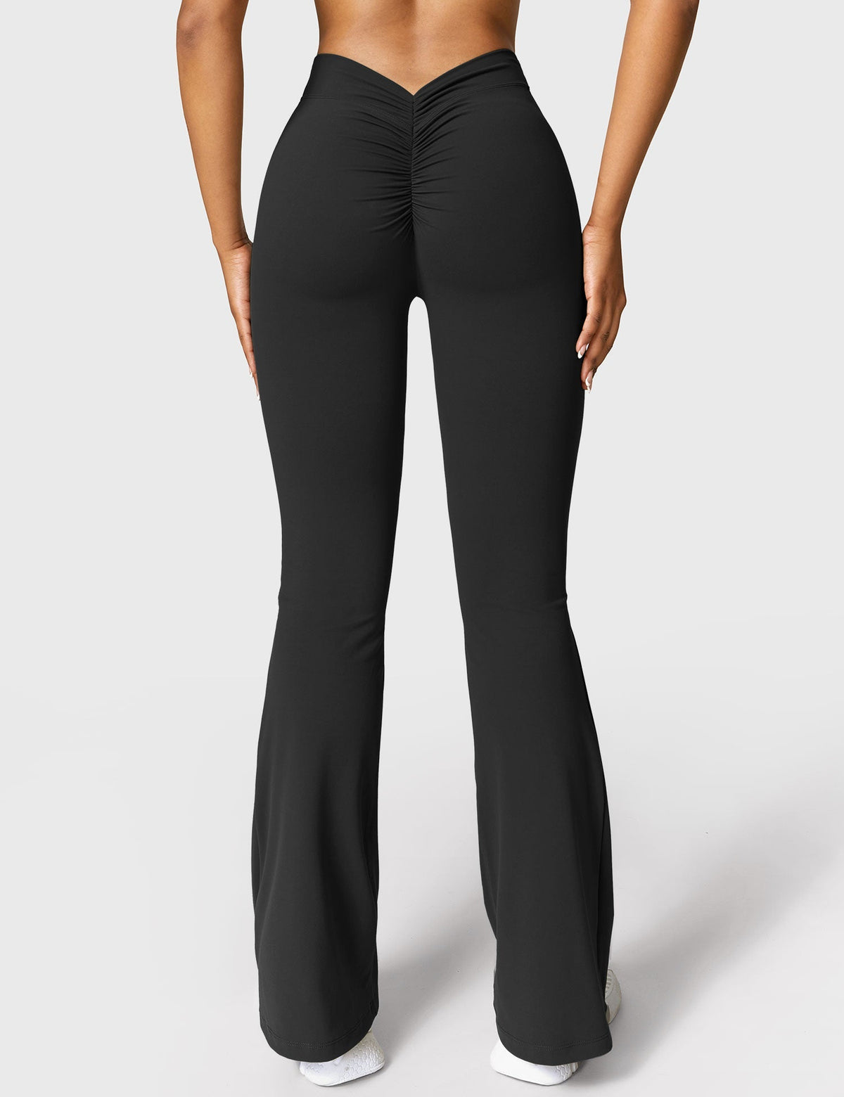 Women's High Waist Scrunch Leggings – Flared Seamless Yoga Leggings