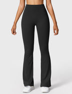 Women's High Waist Scrunch Leggings – Flared Seamless Yoga Leggings
