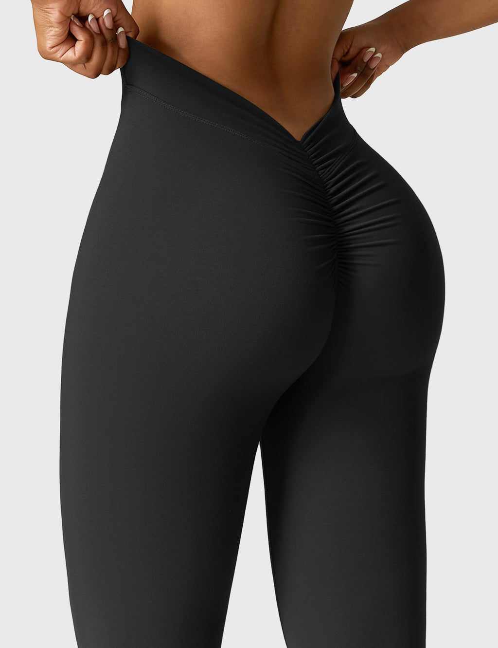 Women's High Waist Scrunch Leggings – Flared Seamless Yoga Leggings