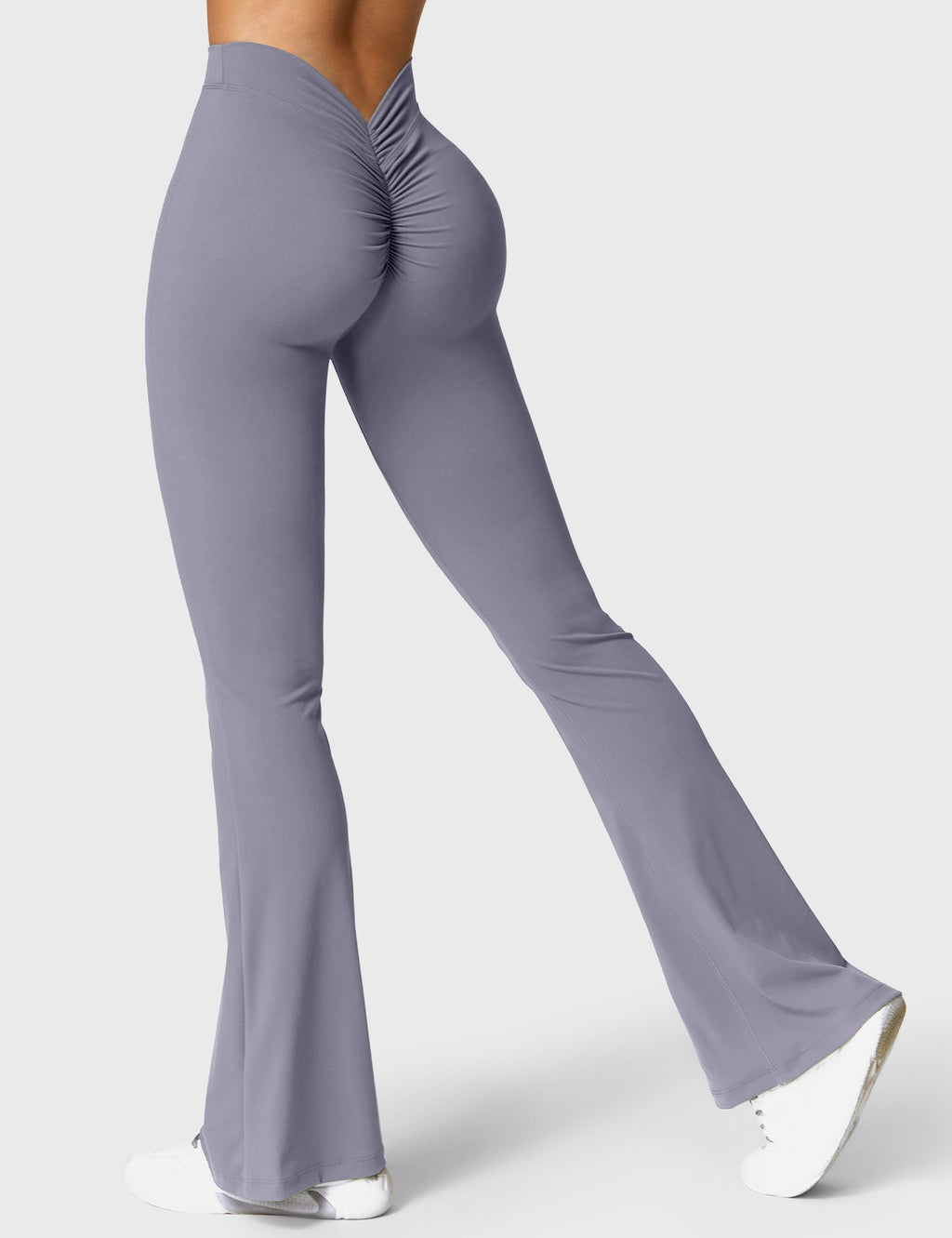 Women's High Waist Scrunch Leggings – Flared Seamless Yoga Leggings