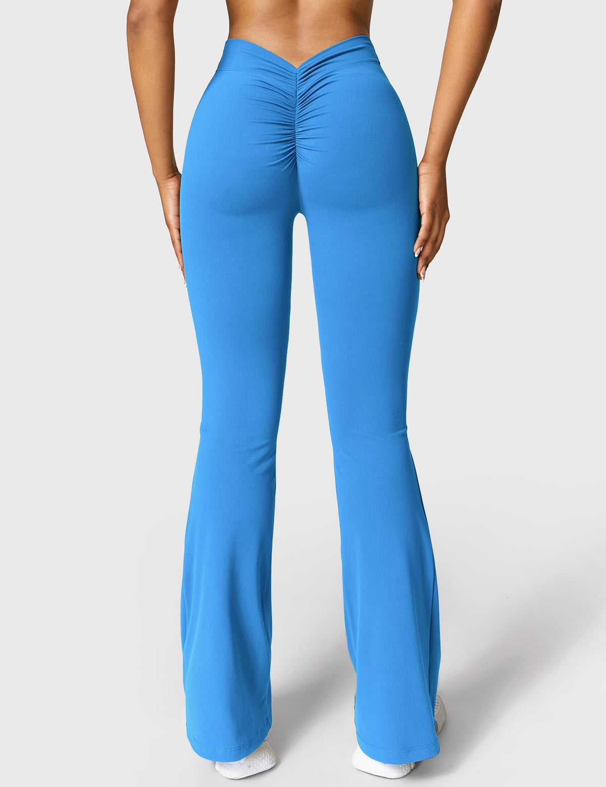 Women's High Waist Scrunch Leggings – Flared Seamless Yoga Leggings