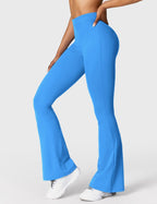 Women's High Waist Scrunch Leggings – Flared Seamless Yoga Leggings