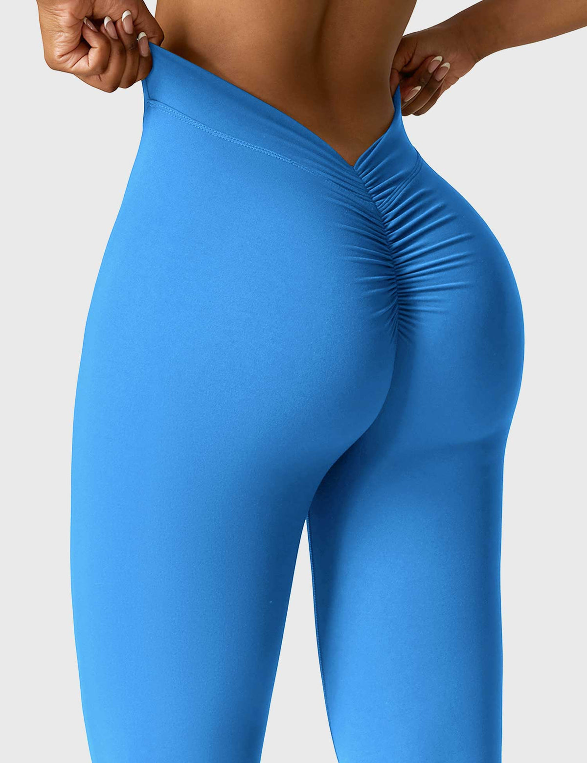 Women's High Waist Scrunch Leggings – Flared Seamless Yoga Leggings