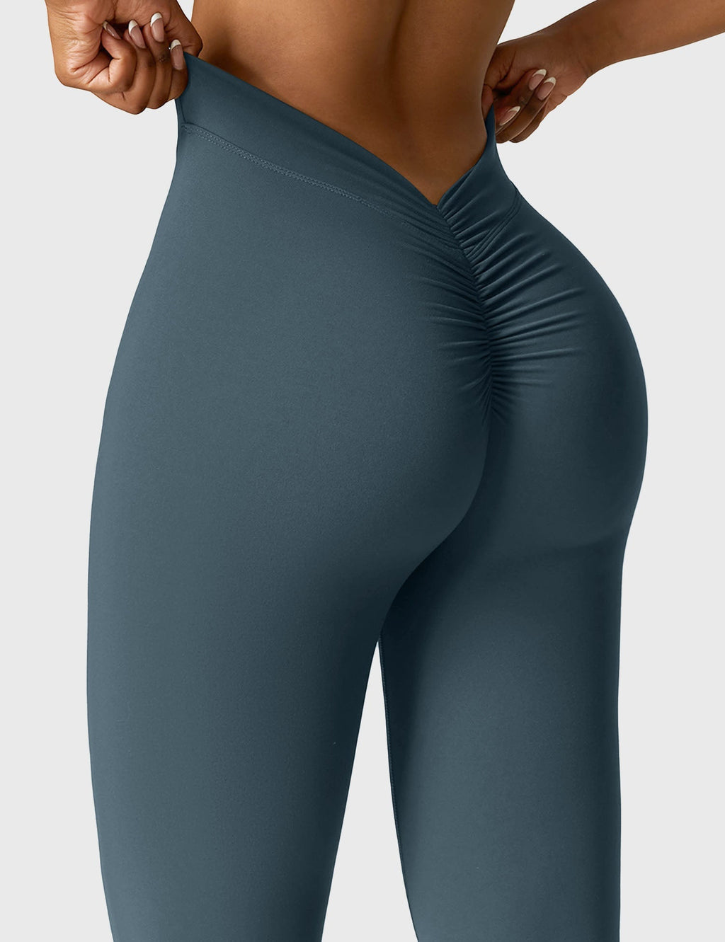 Women's High Waist Scrunch Leggings – Flared Seamless Yoga Leggings