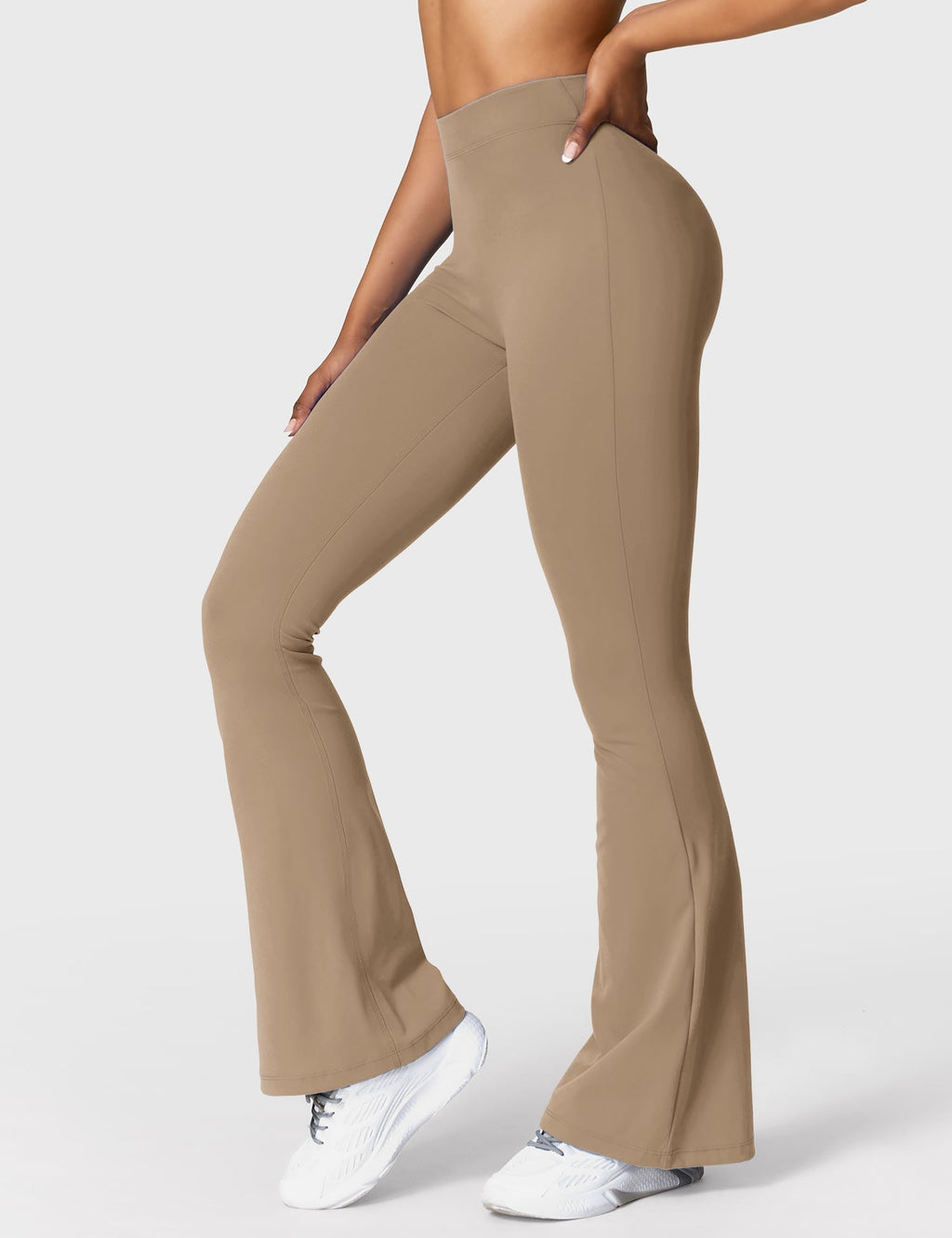 Women's High Waist Scrunch Leggings – Flared Seamless Yoga Leggings