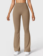 Women's High Waist Scrunch Leggings – Flared Seamless Yoga Leggings
