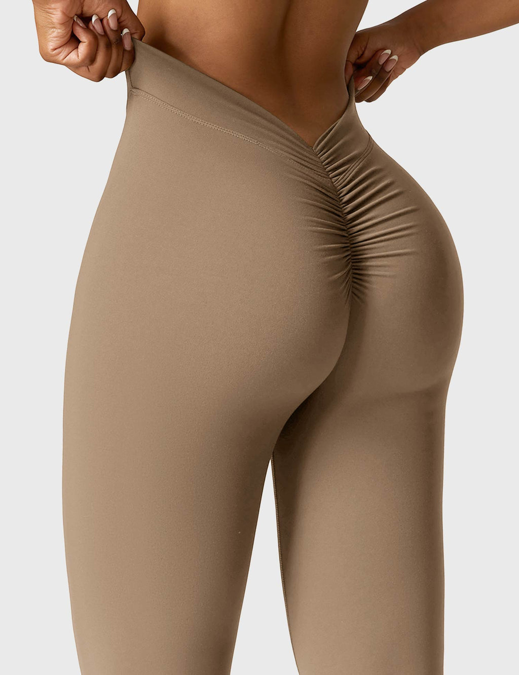 Women's High Waist Scrunch Leggings – Flared Seamless Yoga Leggings