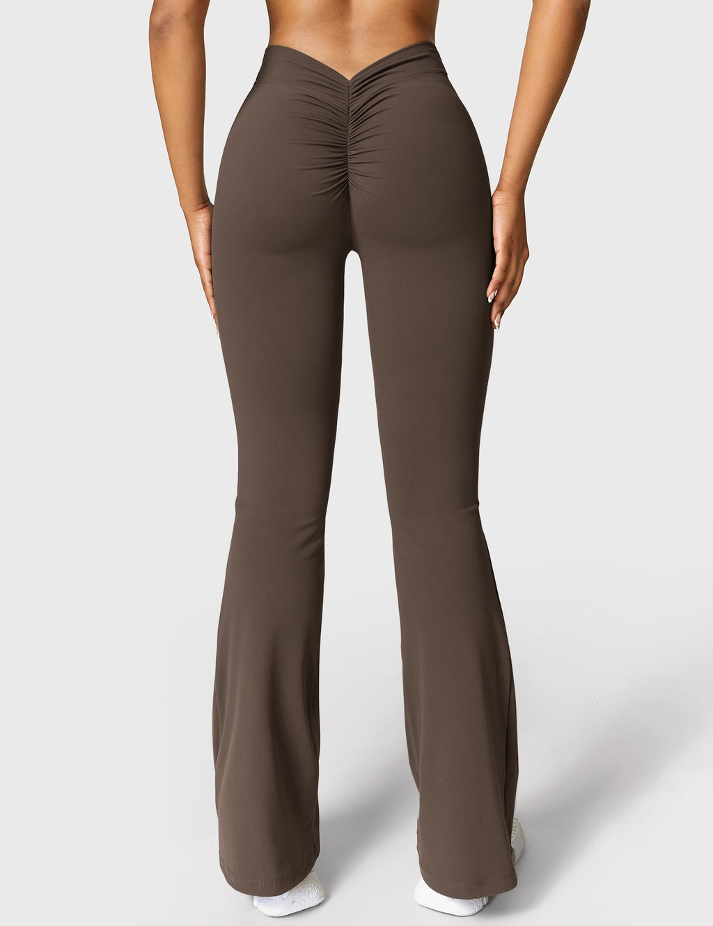 Women's High Waist Scrunch Leggings – Flared Seamless Yoga Leggings
