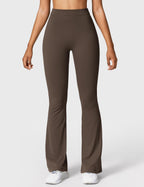 Women's High Waist Scrunch Leggings – Flared Seamless Yoga Leggings
