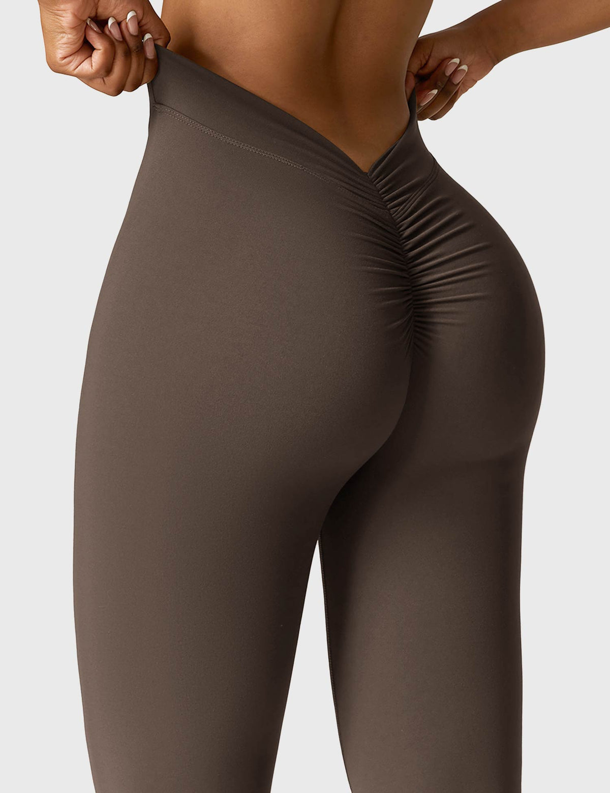 Women's High Waist Scrunch Leggings – Flared Seamless Yoga Leggings