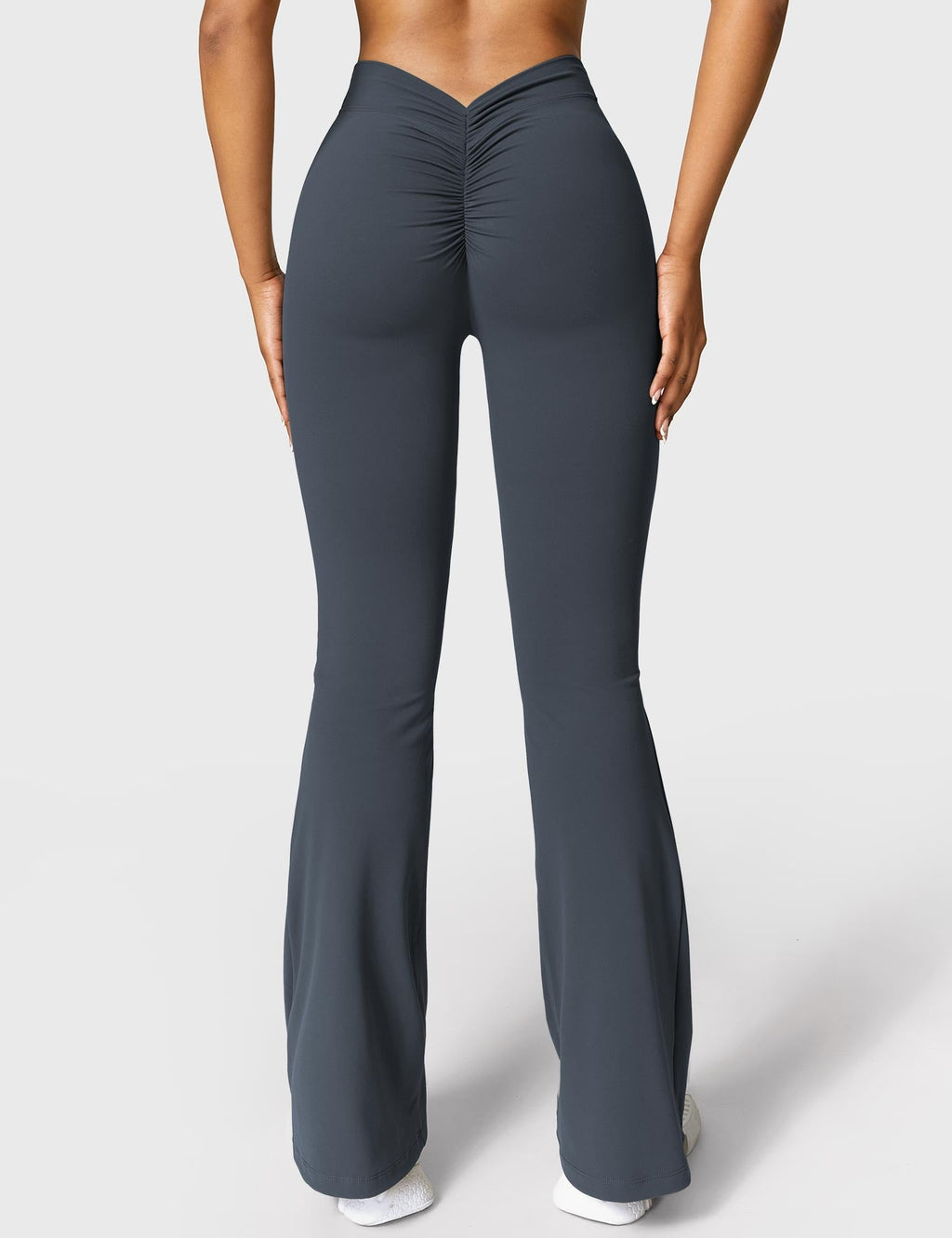 Women's High Waist Scrunch Leggings – Flared Seamless Yoga Leggings